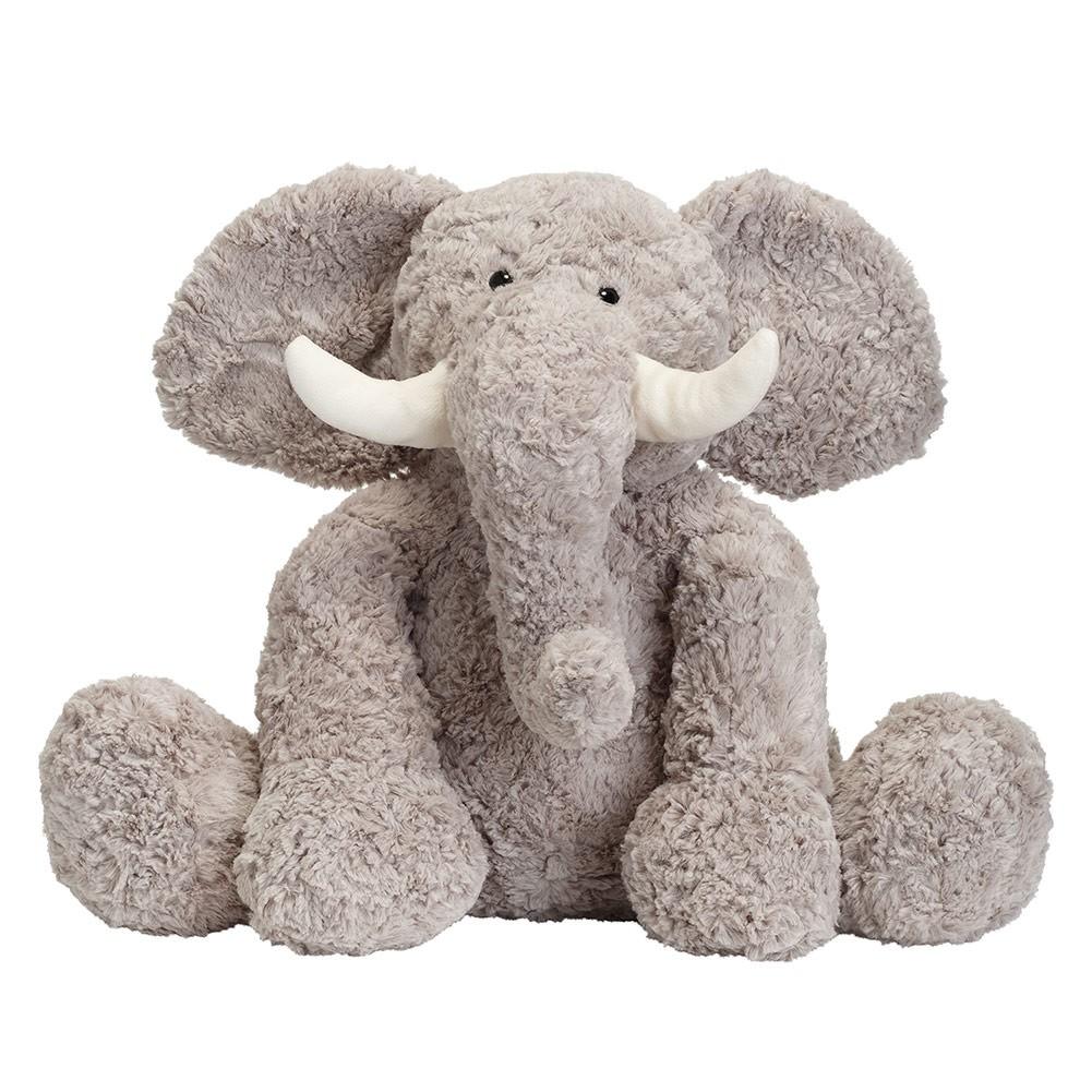 JOON BOBO THE ELEPHANT STUFFED ANIMAL, GREY, 15 INCHES