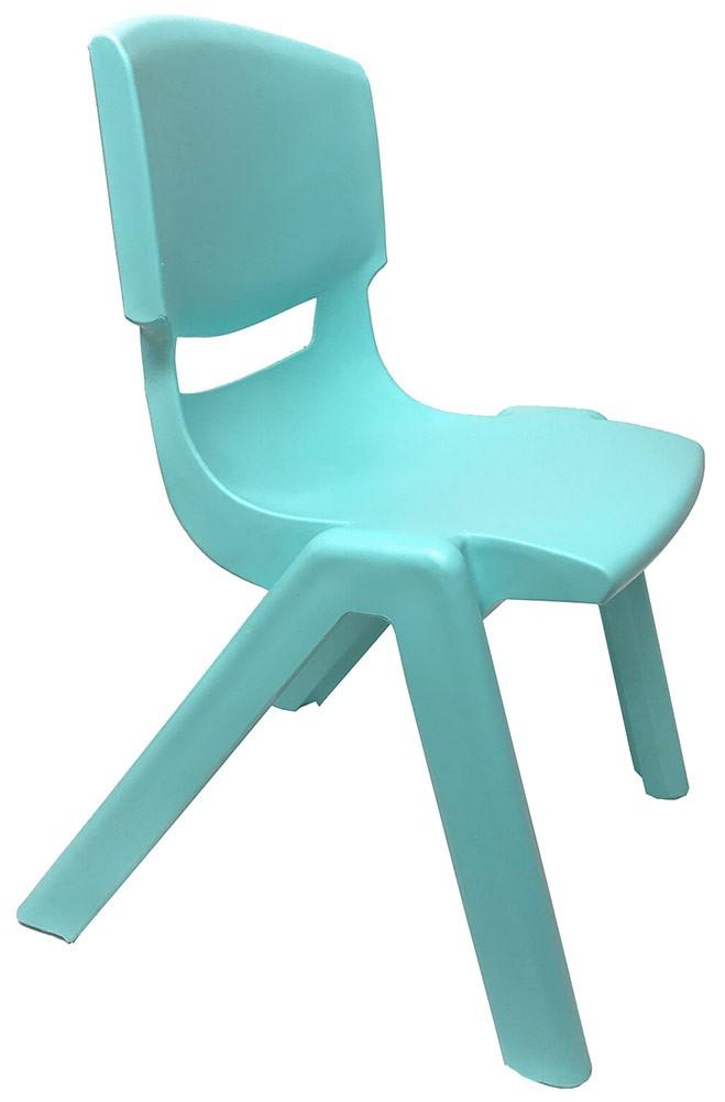 JOON Stackable Plastic Kids Learning Chairs, Baby Blue, 20.5x12.75X11 Inches, 2-Pack