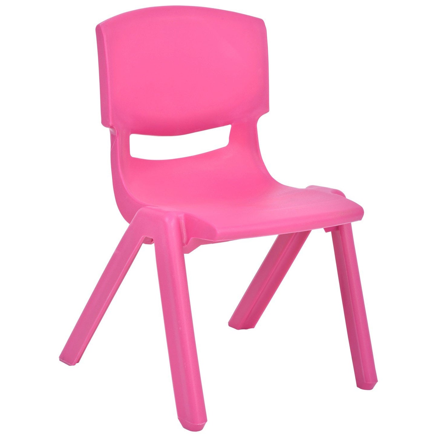 JOON Stackable Plastic Kids Learning Chairs, Rose, 20.5x12.75X11 Inches, 2-Pack