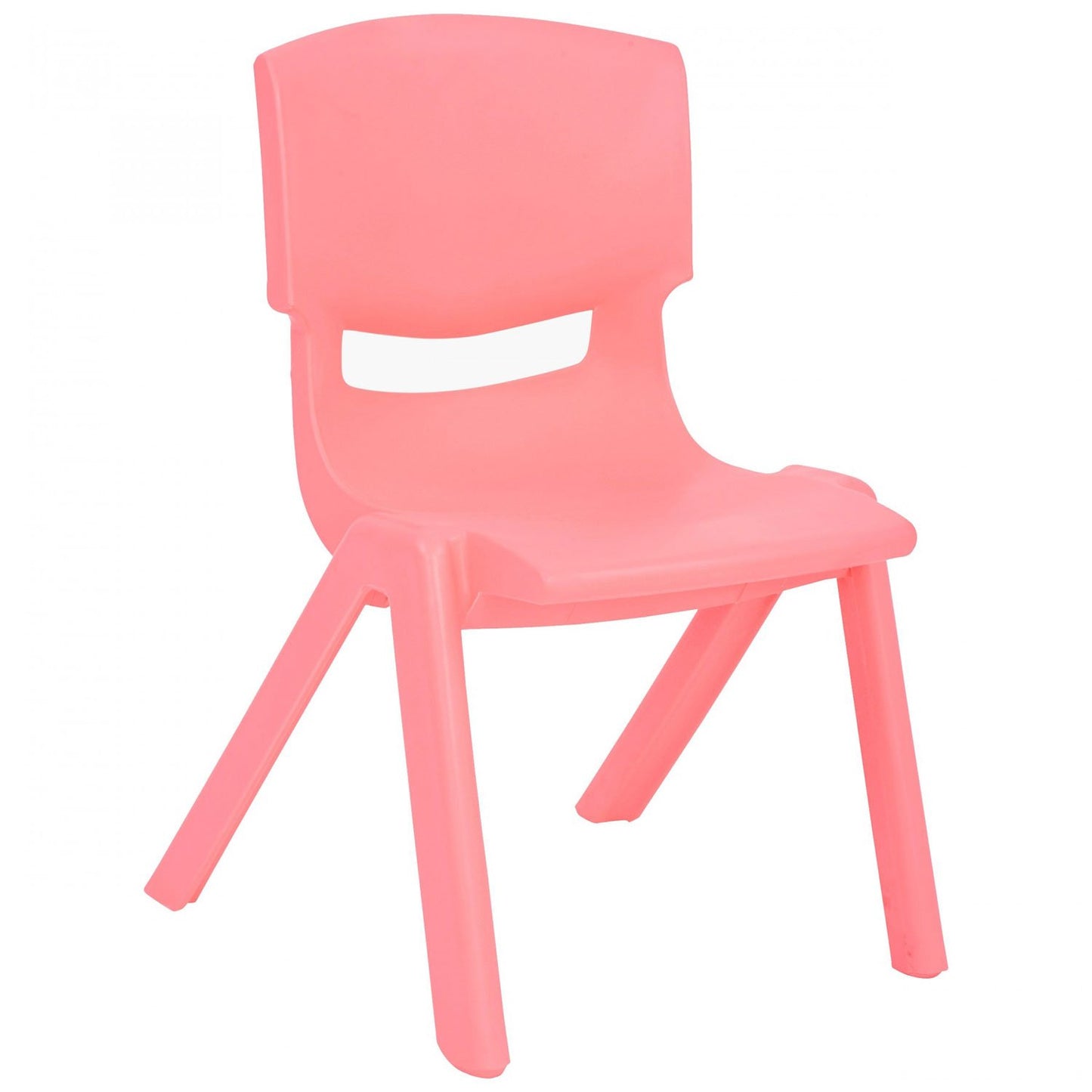 JOON Stackable Plastic Kids Learning Chairs, Pink, 20.5x12.75X11 Inches, 2-Pack