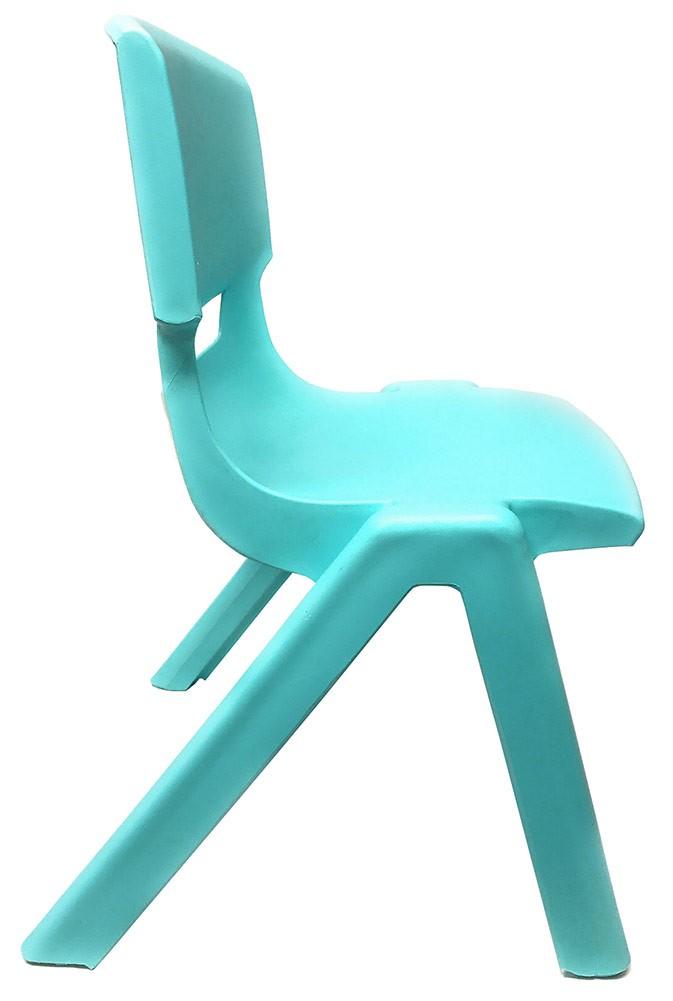 JOON Stackable Plastic Kids Learning Chairs, Baby Blue, 20.5x12.75X11 Inches, 2-Pack