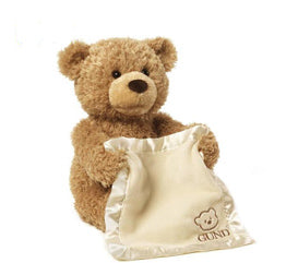 JOON HUGE TEDDY BEAR WITH RIBBON - DARK BROWN